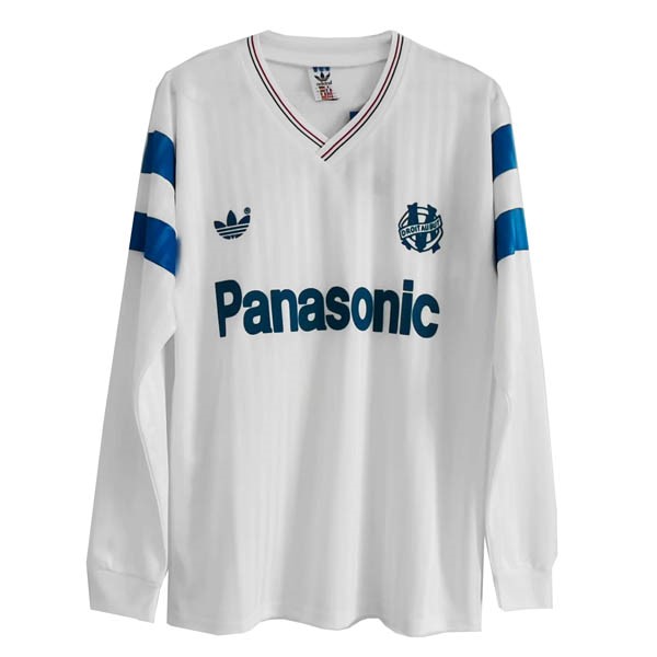 Tailandia Camiseta Marsella 1st ML Retro 1990 Blanco